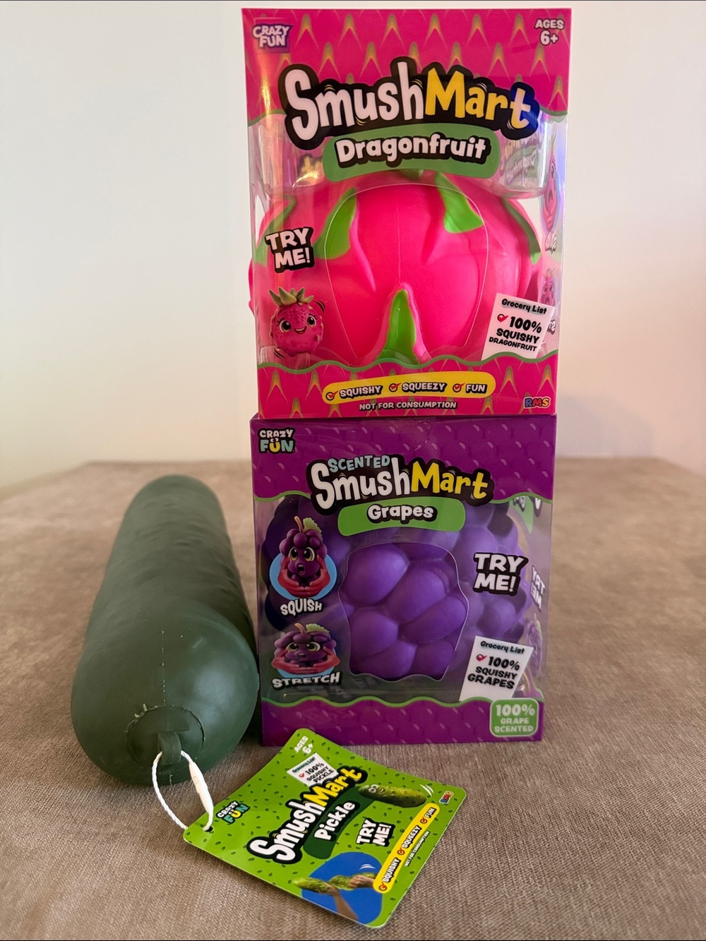 SmushMart Dragonfruit, Scented Grapes & Pickle